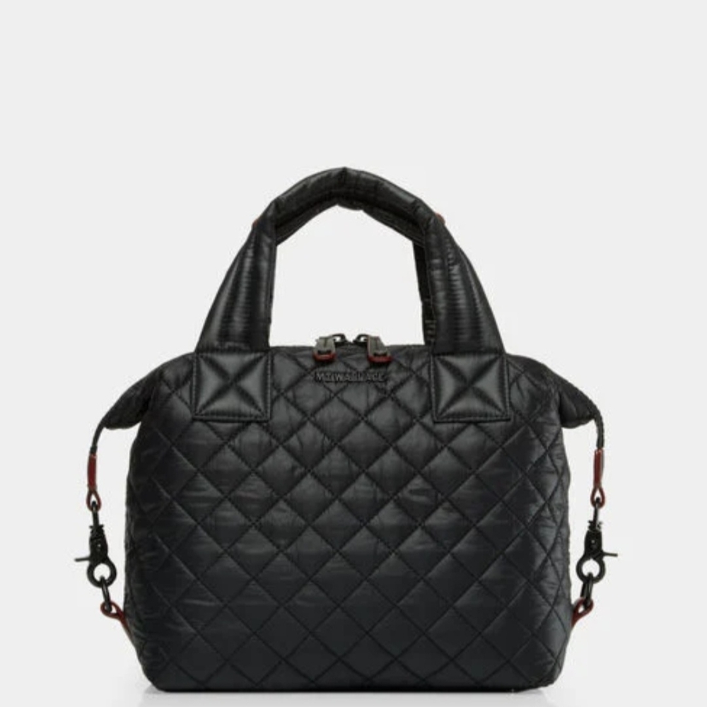 MZ Wallace Black Quilted Crossbody Bag
